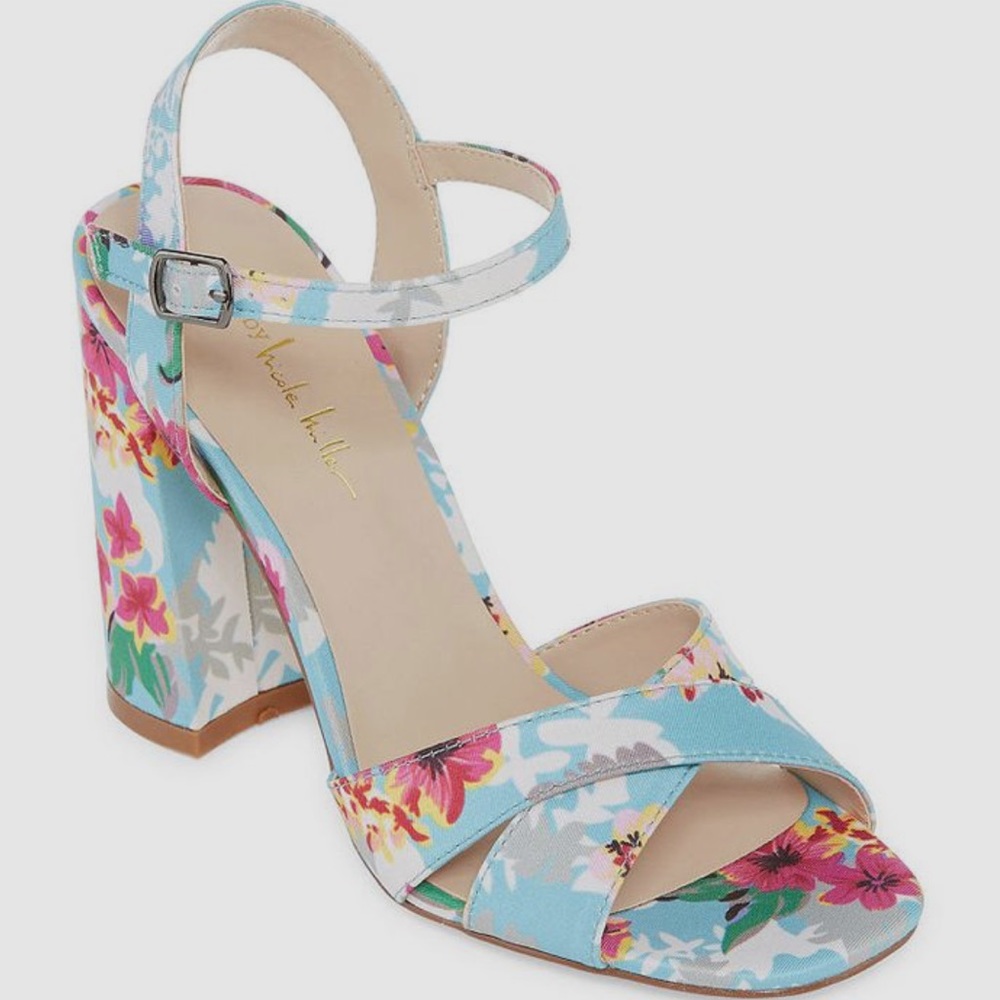 N by Nicole Miller Barbara Open Toe Block Heel